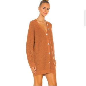 Line & Dot Rust Coloured Cardigan / Minidress